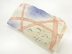 アンティーク　草花模様羽織洗い張り